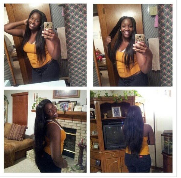 VirginHair_'s tweet photo. An LOYAL customer rocking her 18",22",24" Virgin Peruvian Straight Hair ❤💁❤ http://t.co/znMO4ivJ