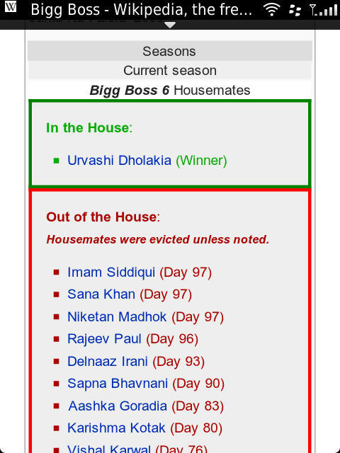 Guys chk this out :- Wikipedia has already updated #BB6 winner is Urvashi #alagche #BB6GrandFinale '