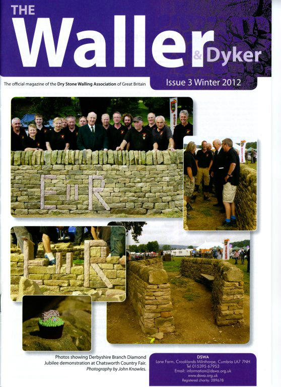 Derbyshire DSWA on the cover of the current issue of the national DSWA magazine 'The Waller &amp; Dyker'.