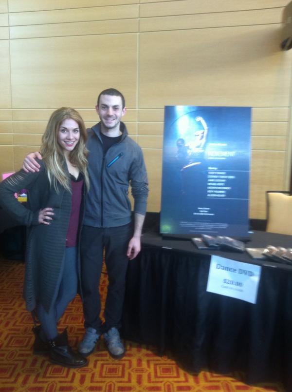 Movement_One's tweet photo. #MovementOne producer @JonArpino and dancer @Allisonholker at @excelinmotion http://t.co/7PoAiozp
