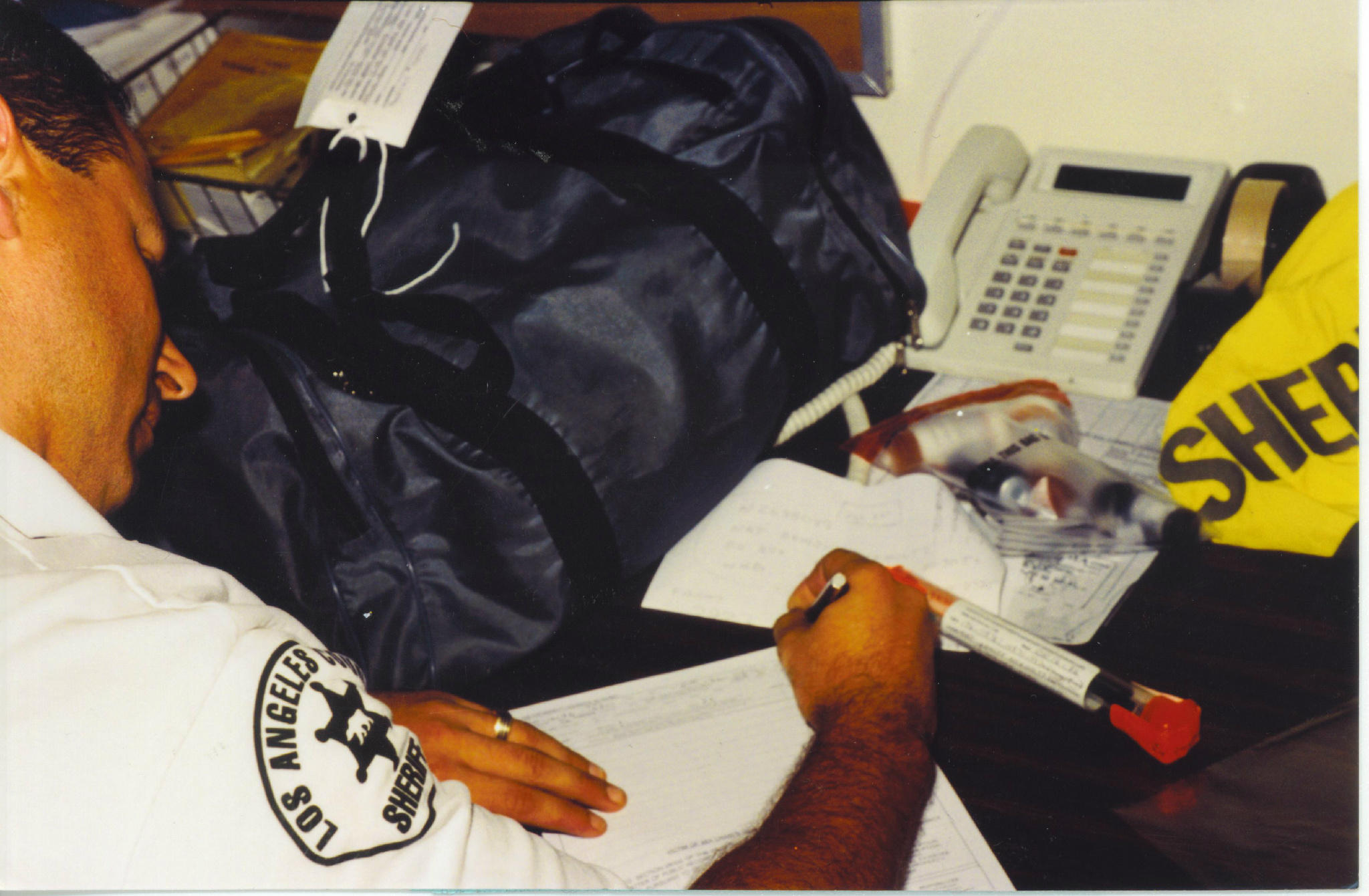 LA County Sheriffs on Twitter "Booking of Evidence (LASD Photo of the