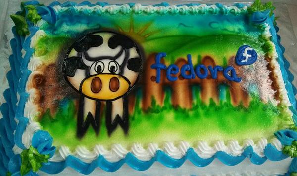 SharonLisseth's tweet image. #FedoraReleaseParty #SphericalCow @flosspa