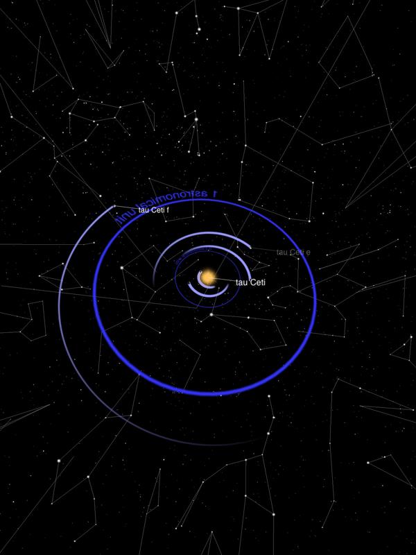 Baboota's tweet photo. 3D view of the planetary system tau Ceti via @ExoplanetApp http://t.co/da3g7GQ5