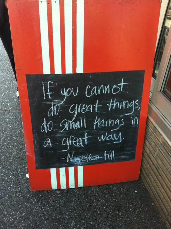 FeedTexas's tweet photo. "If you cannot do great things do small things in a great way" - Napoleon Hill Help http://t.co/mImplKeU http://t.co/yWGy0jjA