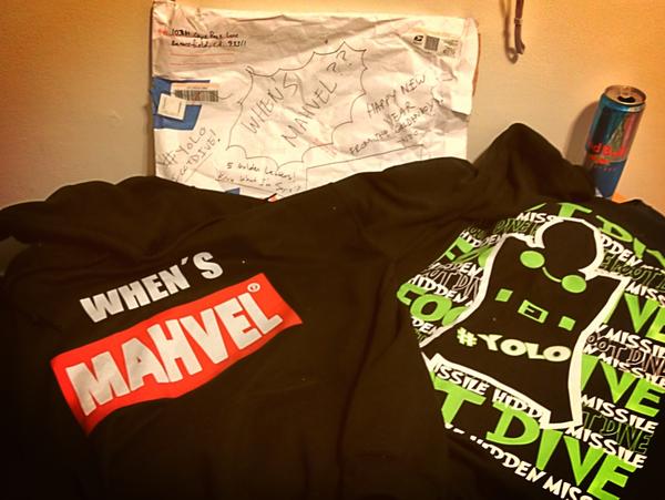 rubixjosh's tweet photo. @GoldenBoyNeo Thanks again for the new Marvel swag! #FGTV #MAHVEL http://t.co/mKNteZ0i
