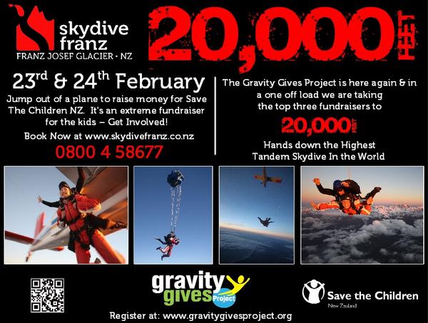 Be cool and raise money for Save the Children NZ with Gravity Gives. You're a dude when you help kids - FACT