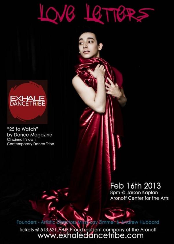EXHALEDANCE1's tweet photo. Exhale Dance Tribe "Love Letters" Feb 16th @ 8pm at The Aronoff Center for the Arts http://t.co/qtyFAzZz 513-621-ARTS http://t.co/XgB1QTEh