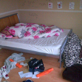 Me sleeping in molly moo bed xx