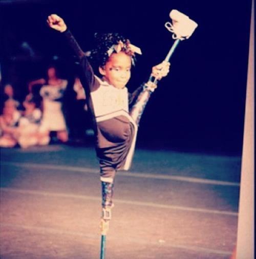 InsideCheer's tweet photo. Still inspired by this little girl! Once a cheerleader always a cheerleader! http://t.co/gzuv80Gj