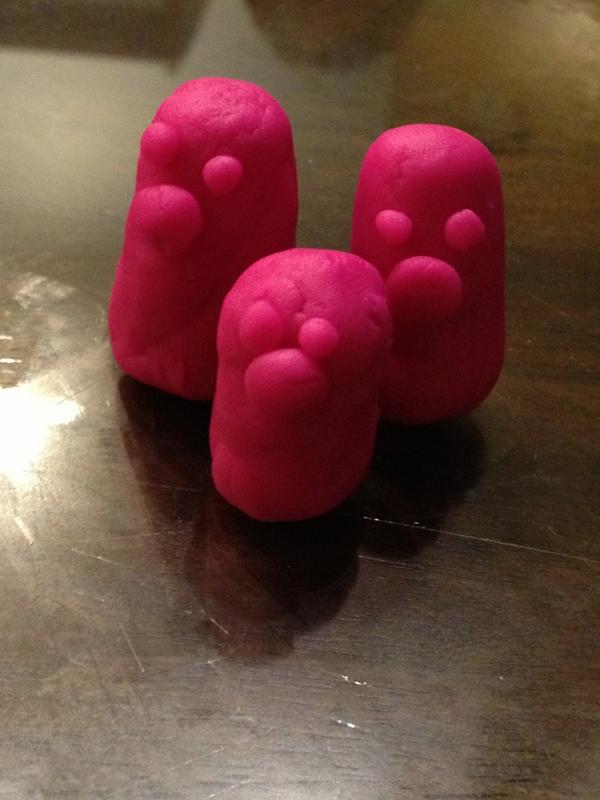 katthecursed's tweet image. Play dough dugtrio #diglet