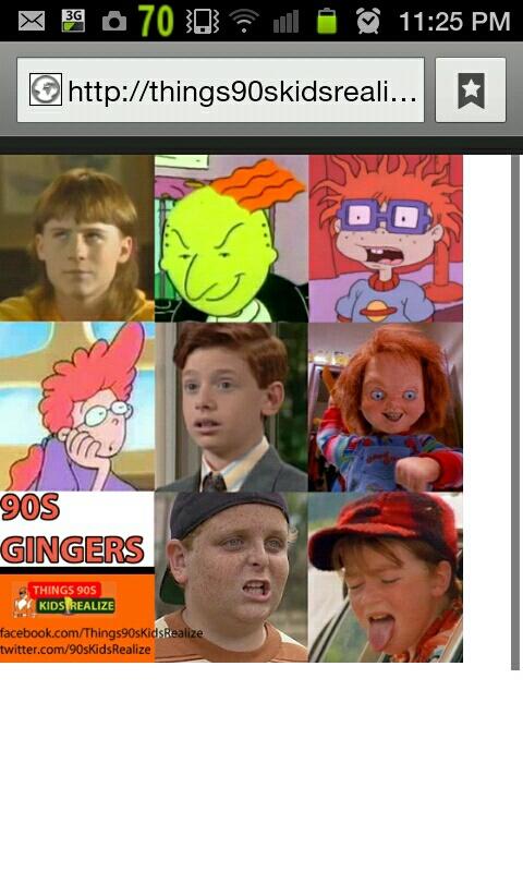 90sbabysforever's tweet photo. 90's Gingers http://t.co/3BtAps3u