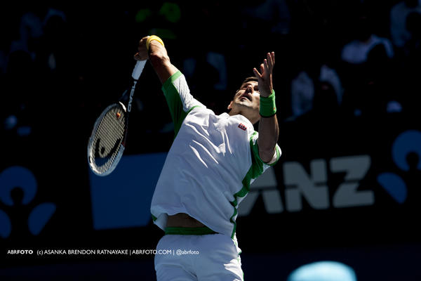 abrfoto's tweet image. #Photo : Novak Djokovic in full effect at #ausopen #straightsets @DjokerNole #legend #tennis