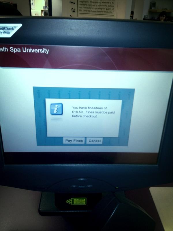 MattCole_21's tweet image. What a piss take #Idontevenlikebooks #libraryfines @BathSpaUni What can you do for me?