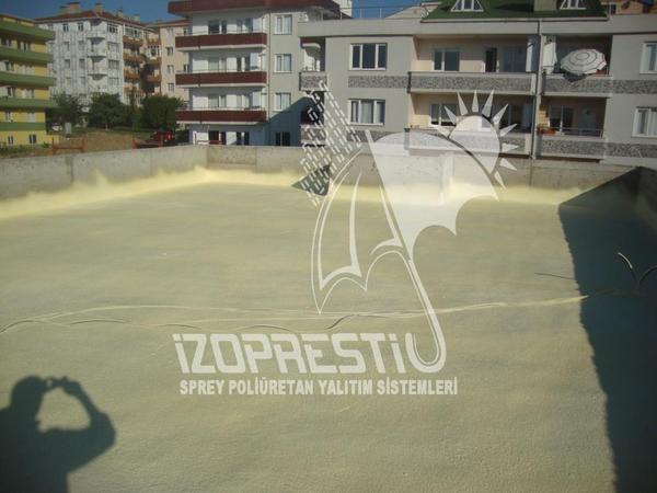 Teras Sprey Poliüretan Uygulaması..