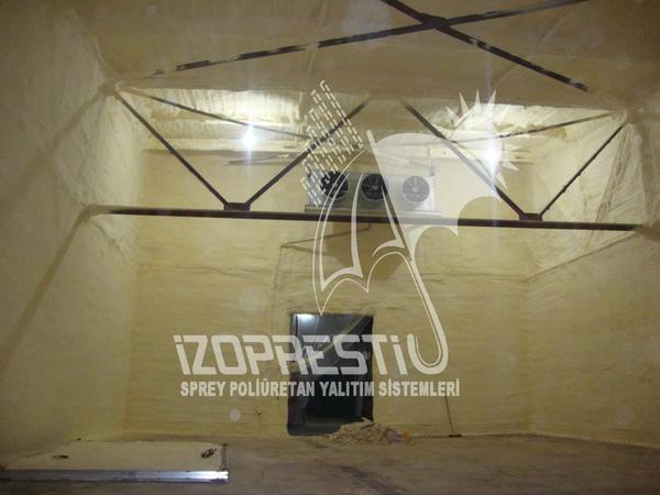 Soğuk Hava Deposu Sprey Poliüretan Uygulaması..