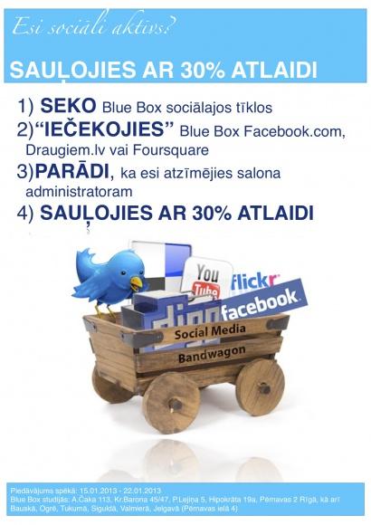 Iečekojies pie mums un sauļojies ar atlaidi! Piedāvājums spēkā: 15.01.2013 - 22.01.2013