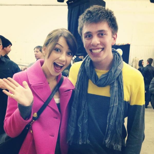 BrockCiarlelli's tweet image. @NatalieDreyfuss and I at the Golden Globe Gifting Suite. #MCtalent