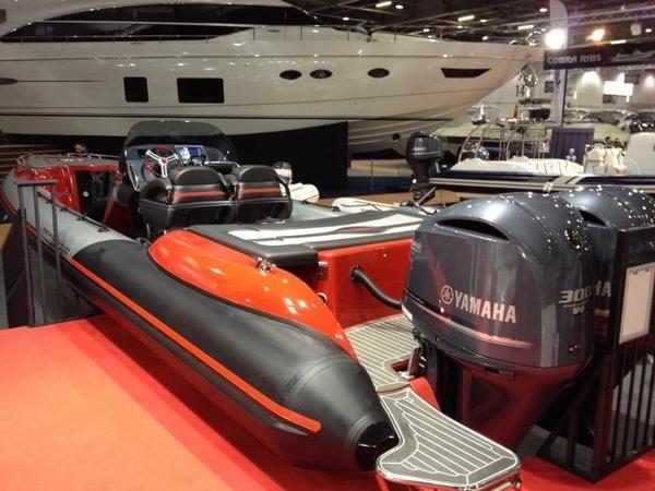Our SeaDNA 999 Cabin #rib on show at #TPLBS #londonboatshow #LondonBoatShow2013 off to a great start. #london #excel