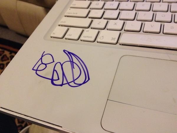 frenchonion's tweet photo. The latest addition to my computer. Ugh. Toddlers. http://t.co/mlaBRq2Z