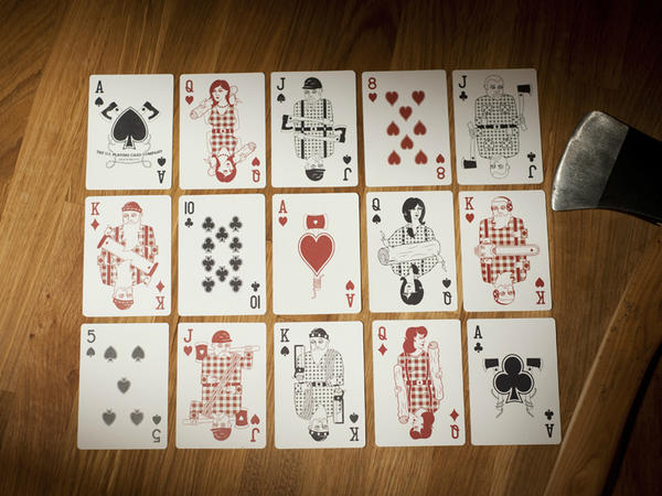 Kleeetz's tweet photo. @CardsCollector Here's a new photo I took of the Lumberjack Playing Cards! http://t.co/N1EW2GPP