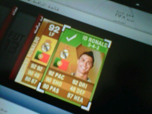 13Fut13's tweet photo. للبيع الدون --- اللي يبيه خاص تراه فوق 80 دولار ! #FIFA13 #100KPacks #cristiano http://t.co/p8XsvX60