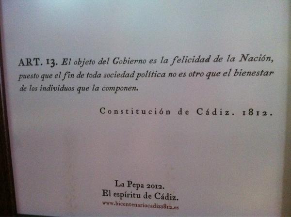 Carbonellsg's tweet photo. BN.
Artículo 13 de la Constitución de Cádiz. http://t.co/73DxQOjv