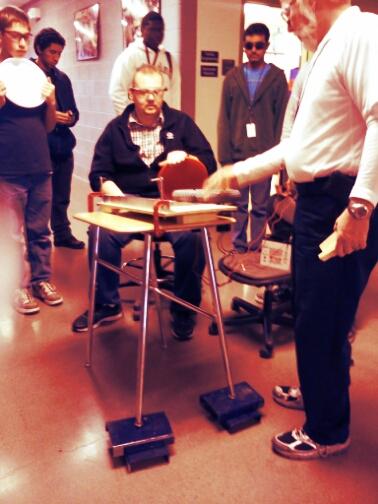 FIRSTTeam2844's tweet photo. Practice run with a prototype!  #omgrobot #practice #testing http://t.co/TFAXHSNQ