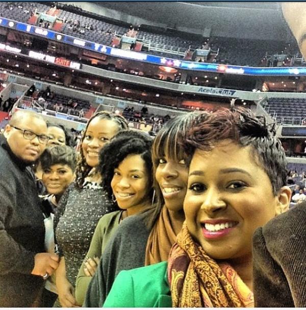 CharlesButlerJr's tweet image. Some of the singers and I before we went on! #WizardsGame #CharlesButlerAndTrinity