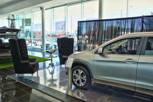 We set up exhibition flooring at Burswood Honda in Perth to complement the cars they wanted to display. #exhibitions