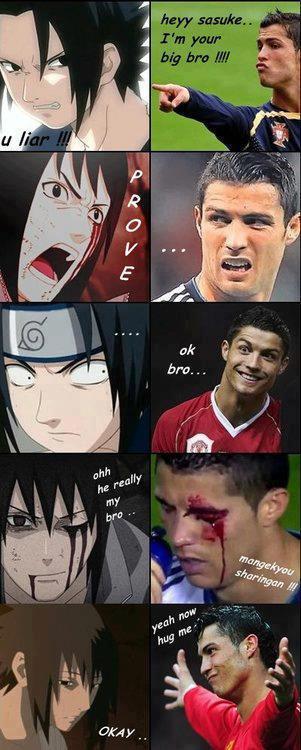 NarutoIndonesi2's tweet photo. #FunPict CR9,SASUKE LOL http://t.co/AzMCsMAR