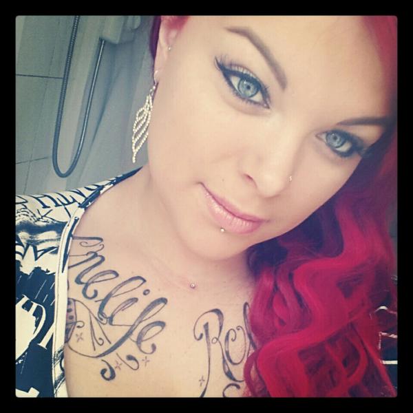 GrayMaynard's tweet photo. Atta girl! RT @emma_needham: #me #chest #tattoo #inkedgirls #blueeyes #redhead #graymaynard @GrayMaynard dedicated fan http://t.co/WAA1cucl