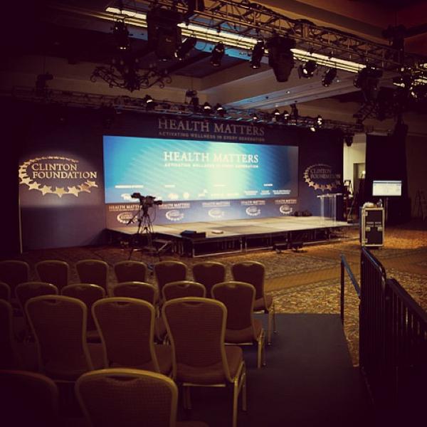 ClintonFdn's tweet image. We're getting ready to start #HealthMatters2013. Will you be tuning in at 11:30am EST? wjcf.co/healthmatters2…