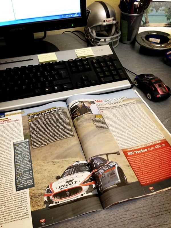 Alan_Simoni's tweet photo. Today on Autosprint ;) #maserati #granturismo #maseraticorse #trofeoworldseries #maseratimei #simoniracing #23 #kot http://t.co/bEuPSlms
