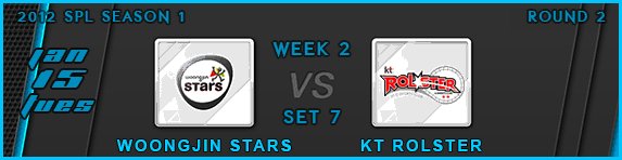 Star_Sense's tweet image. #SPL S1 - 2013 01 15 - R02W02 - Set 07 - Woongjin vs KT - 720p HD VOD PRiMA | Star-Sense.com  |