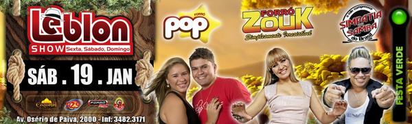 LeblonShow's tweet image. Sábado na @LeblonShow tem @ForroPop, Simpatia do Samba, Forró ZouK. RT