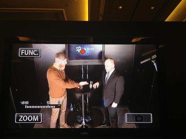 bemeyersco's tweet photo. Our man from the 'stan, Johnny Moir doing video interviews with @ADSTactical @nssfshotshow #IZLID200P #FlashHiders http://t.co/eULDVrfc
