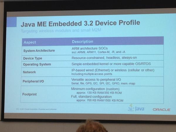 ctjava's tweet image. #iouc_conference #javaembedded 3.2 device profile
