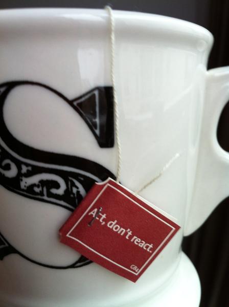 SandraRogerBCN's tweet photo. Act, don't react. #wisdom http://t.co/OlSHzotd