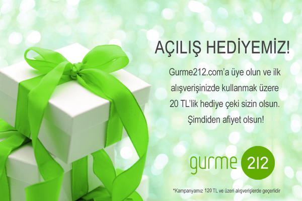 Size bir açılış hediyemiz var!