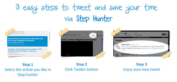 Step_Hunter's tweet image. #StepHunter is the easiest way to save your time