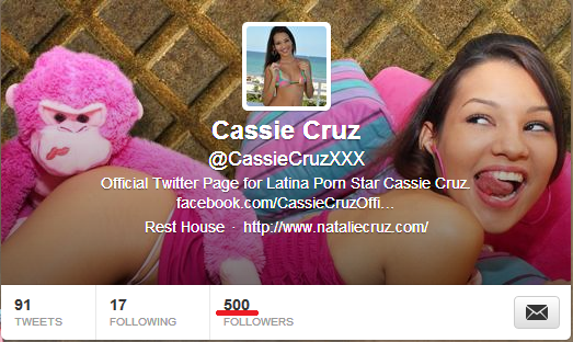Yeah!!! We reached the 500 Cruzzies. http://t.co/ihymF4GG<a href="/tag/creampie"class="tags"><span>#creampie</span></a>