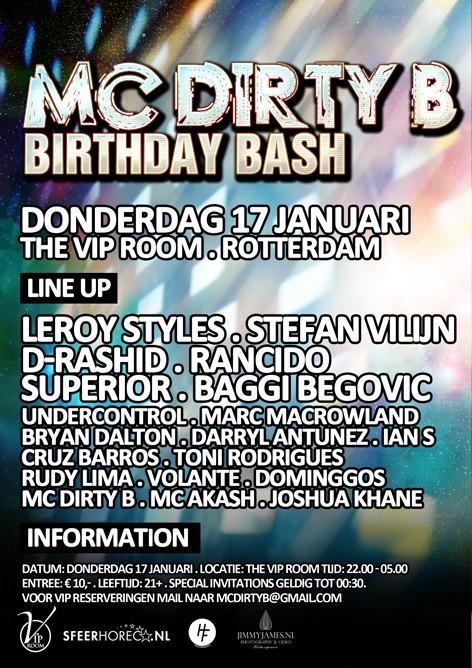 CDPJanssen's tweet photo. RT @ToniRodrigues_: RT @McDirtyB: Tomorrow it's partytime MC DIRTY B BDAY BASH at VIPROOM ROTTERDAM http://t.co/D1IN3gN