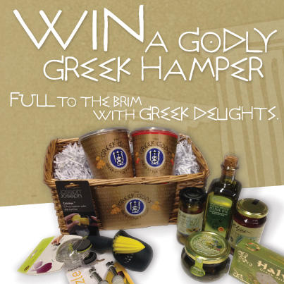 GreekGodsUK's tweet photo. Competition time! Fancy winning a hamper full of Greek treats? Simply follow and RT to win! Winner announced on Wed. http://t.co/H8OLGRDG