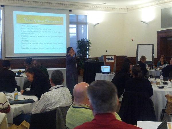 EmpowerCongress's tweet image. Dr. Melina Abdullah takes teams through visioning exercise #ECLI great prep for #ECSummit THIS Saturday!