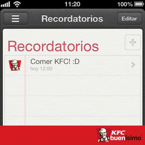 KFC_Peru's tweet photo. ¡No te olvides de ir KFC para pasar un momento Buenísimo! http://t.co/JQ7pycrz