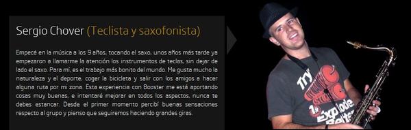 OrquestaBooster's tweet photo. Nuestro teclista y saxofonista SERGIO http://t.co/iC65lmii