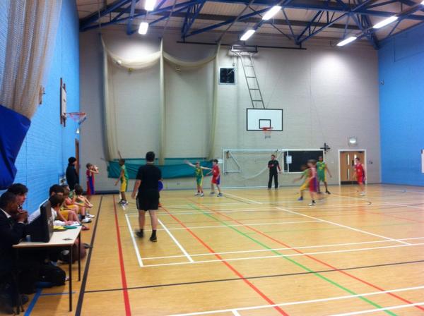 Waiting for the players to move into position for one of our plays