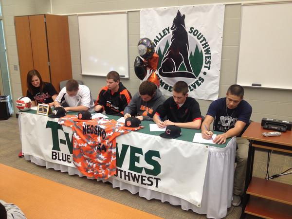 Really proud of Alyssa…signed with Cornell today.