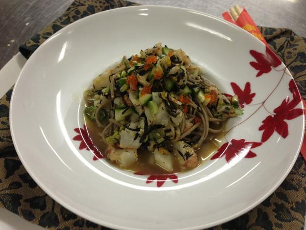 Japanese buckwheat noodles and lobster salad on our specials this week!