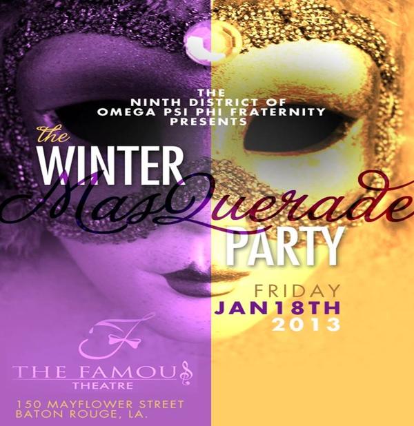 The Winter MasQuerade Party- at The Famous Theatre - 150 Mayflower Street Baton Rouge , LA